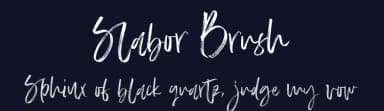 Slabor Brush by Thirtypath — Script Handwritten Font — thumbnail 2