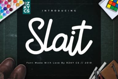 Slait Font by RZKY CNRA STUDIO — Script Handwritten Font — thumbnail 1