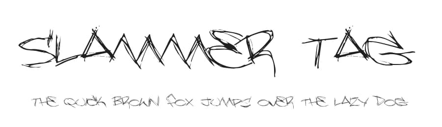 Slammer Tag by Pizzadude — Script Handwritten Font
