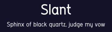 Slant by Mike — Sans Serif Font — thumbnail 2