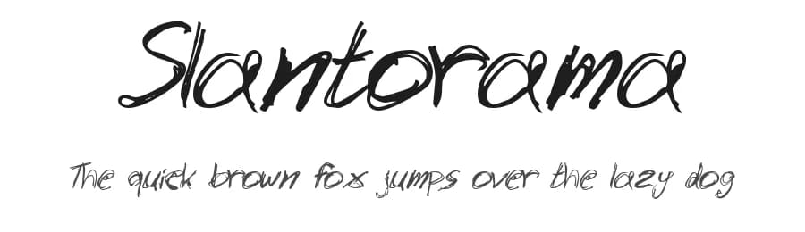 Slantorama by Veredgf — Script Handwritten Font