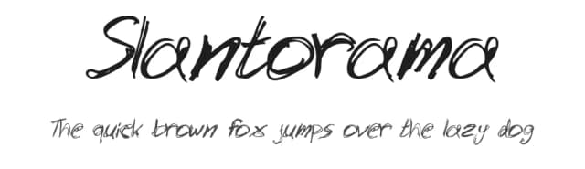 Slantorama by Veredgf — Script Handwritten Font