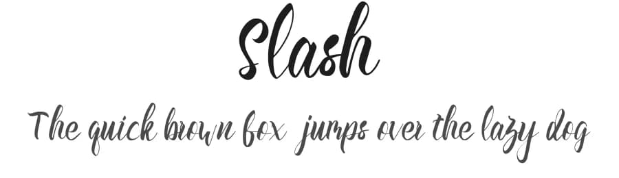 Slash by Na Creative — Script Handwritten Font