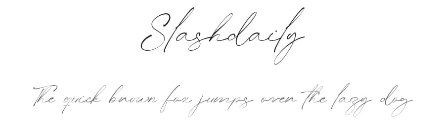 Slashdaily by Halymunt Studio — Script Handwritten Font — preview 1