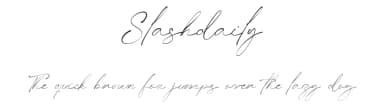 Slashdaily by Halymunt Studio — Script Handwritten Font — thumbnail 1