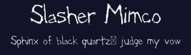 Slasher Mimco by Milan Cimera — Script Handwritten Font — thumbnail 2