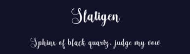 Slatigen by Muhammad Nazar — Script Handwritten Font — thumbnail 2
