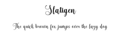 Slatigen by Muhammad Nazar — Script Handwritten Font — thumbnail 1