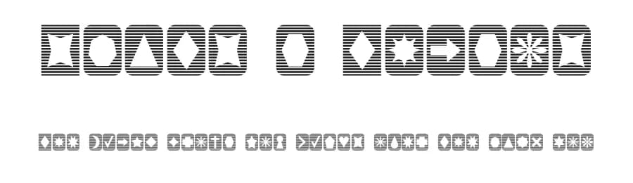 Slats n Things by Fonts & Things — Dingbats Font