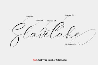 Slavelake Font by Teweka — Script Handwritten Font — thumbnail 8