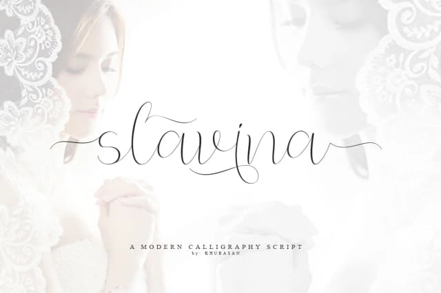 Slavina Script Font by Khurasan — Script Handwritten Font