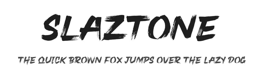 Slaztone by Typnco Studio — Script Handwritten Font