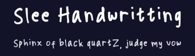 Slee Handwritting by Sartika Lestari — Script Handwritten Font — thumbnail 2