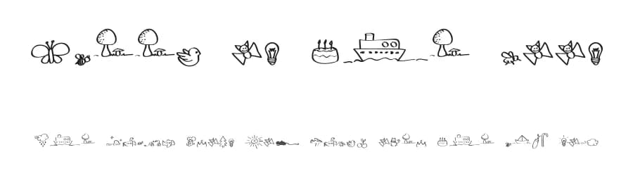 Sleep on the moon by Maelle.K | Thomas Boucherie — Dingbats Font