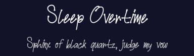 Sleep Overtime by Studio Hello Good — Script Handwritten Font — thumbnail 2