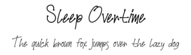 Sleep Overtime by Studio Hello Good — Script Handwritten Font — thumbnail 1