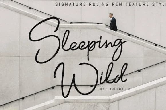 Sleeping Wild Font by Arendxstudio — Script Handwritten Font