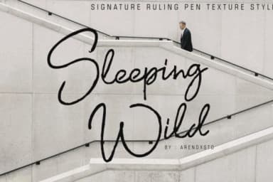 Sleeping Wild Font by Arendxstudio — Script Handwritten Font — thumbnail 1