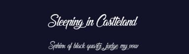 Sleeping in Castleland by Cat.B — Script Handwritten Font — thumbnail 2