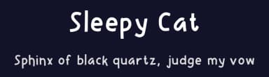 Sleepy Cat by Aisyah — Script Handwritten Font — thumbnail 2