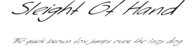 Sleight Of Hand by Samyuli — Script Handwritten Font — thumbnail 1