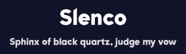 Slenco by Patria Ari Typestudio — Sans Serif Font — thumbnail 2
