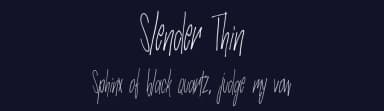 Slender Thin by HandletterYean — Script Handwritten Font — thumbnail 2