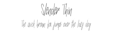 Slender Thin by HandletterYean — Script Handwritten Font — thumbnail 1
