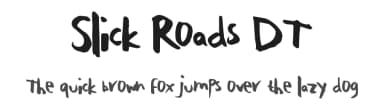 Slick Roads DT by Xerographer Fonts — Script Handwritten Font — thumbnail 1