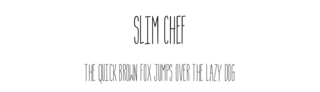 Slim Chef by Juan Casco — Script Handwritten Font
