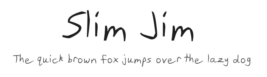 Slim Jim by FontPanda — Script Handwritten Font
