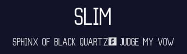Slim by Aquaflame Fonts — Sans Serif Font — thumbnail 2
