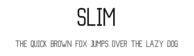 Slim by Aquaflame Fonts — Sans Serif Font — thumbnail 1