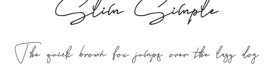 Slim Simple by Inermedia Studio — Script Handwritten Font