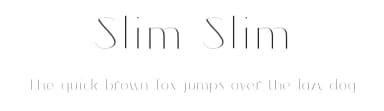 Slim Slim by Matěj Hofman — Sans Serif Font — thumbnail 1
