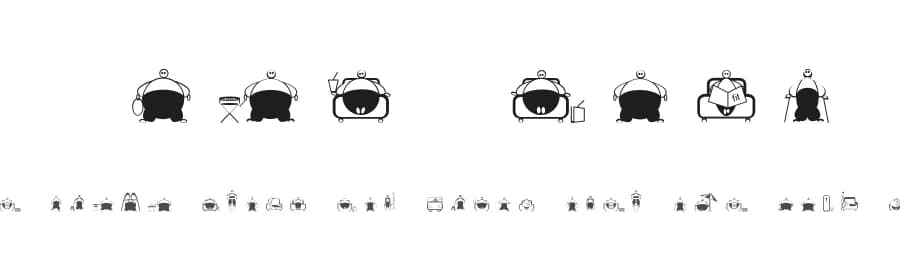 Slim fast — Dingbats Font