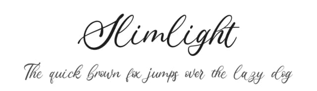 Slimlight by Rochart Studio — Script Handwritten Font