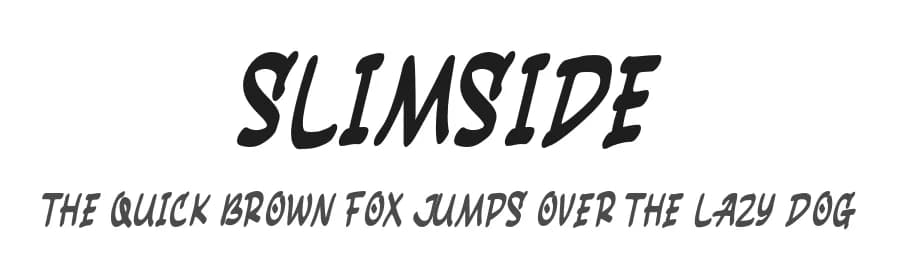 Slimside by MJType — Script Handwritten Font