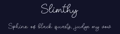 Slimthy by Khurasan — Script Handwritten Font — thumbnail 2