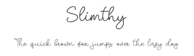 Slimthy by Khurasan — Script Handwritten Font — thumbnail 1