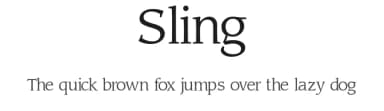 Sling by STAR Retrieval Systems — Serif Font — thumbnail 1