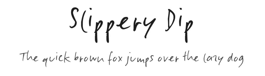 Slippery Dip by FontPanda — Script Handwritten Font