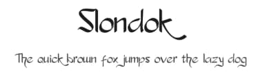 Slondok by Growonk — Script Handwritten Font — thumbnail 1