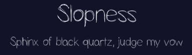 Slopness by Vanessa Bays — Script Handwritten Font — thumbnail 2