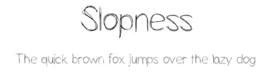 Slopness by Vanessa Bays — Script Handwritten Font — thumbnail 1