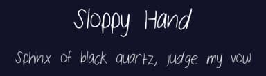 Sloppy Hand by Kendall — Script Handwritten Font — thumbnail 2