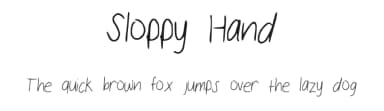 Sloppy Hand by Kendall — Script Handwritten Font — thumbnail 1