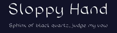 Sloppy Hand by Sara Michelle — Script Handwritten Font — thumbnail 2