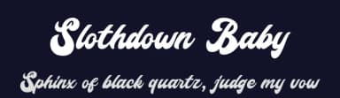 Slothdown Baby by 7NTypes — Script Handwritten Font — thumbnail 2