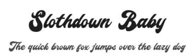Slothdown Baby by 7NTypes — Script Handwritten Font — thumbnail 1